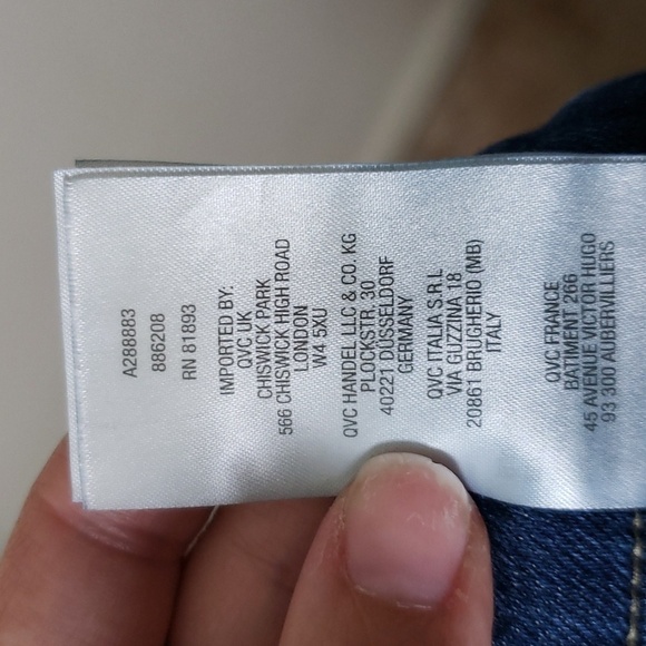 Logo by Lori Goldstein cropped bootcut jeans, medium wash, women's size 20W - Picture 9 of 10